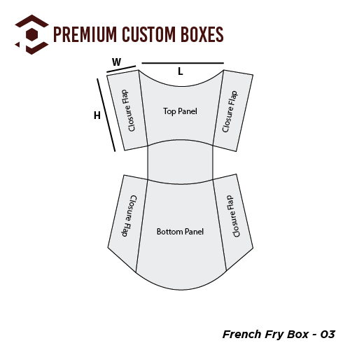 fries box template