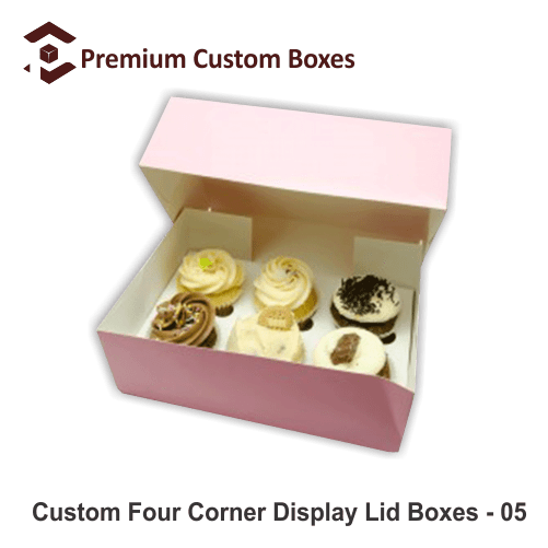 Custom Four Corner Display Lid Boxes | Custom Boxes