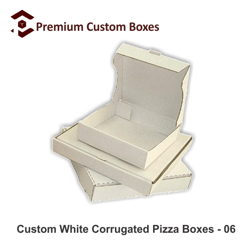 White Color Corrugated Fresh Hot Pizza Box