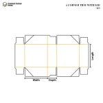 4 Corner Tray with Lid
