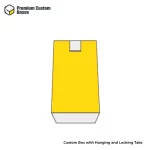 Custom Box with Hanging and Locking Tabs