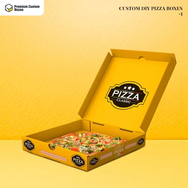 Custom DIY printed Pizza Boxes