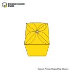 Custom Flower Shaped Top Closure