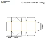 Custom Four Corner Tray Tuck Top