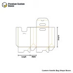 Custom Handle Bag Shape Boxes
