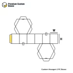 Custom Hexagon 2 PC Boxes
