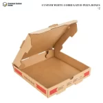 Custom White Corrugated Pizza Boxes