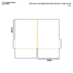 Pocket Folder With Business Card Slit