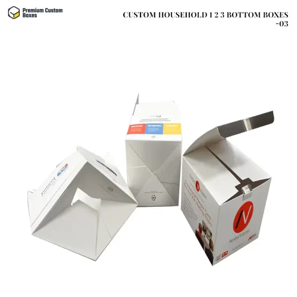 Custom Household 1 2 3 Bottom Packaging Boxes 03