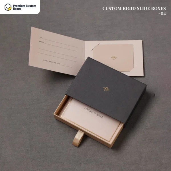 Custom Rigid Slide boxes With Logo