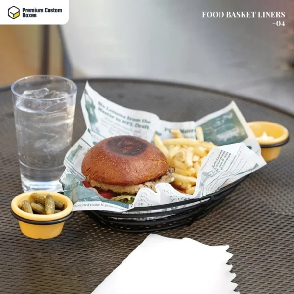 wax paper food basket liners