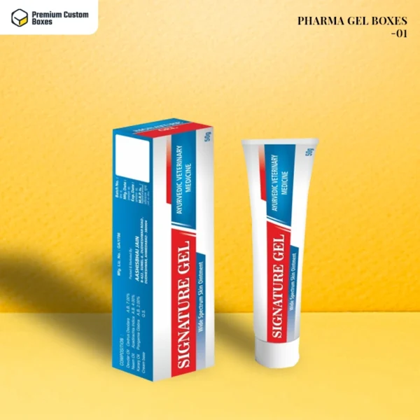 custom pharma gel boxes