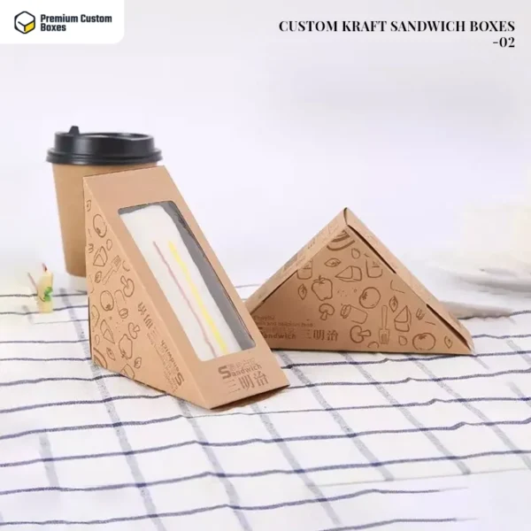 Custom Kraft Sandwich Boxes wholesale 02