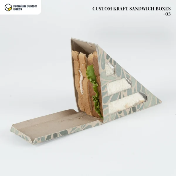 Custom Printed Kraft Sandwich Boxes 03