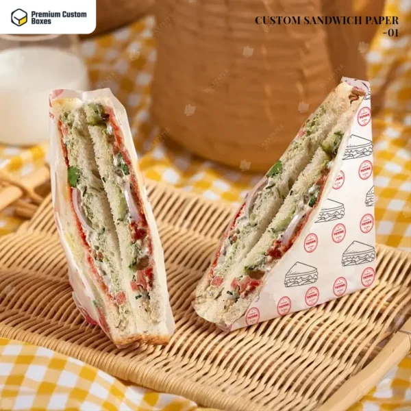 Custom sandwich paper