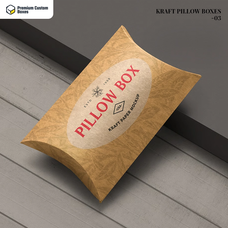 Custom Kraft Pillow Boxes