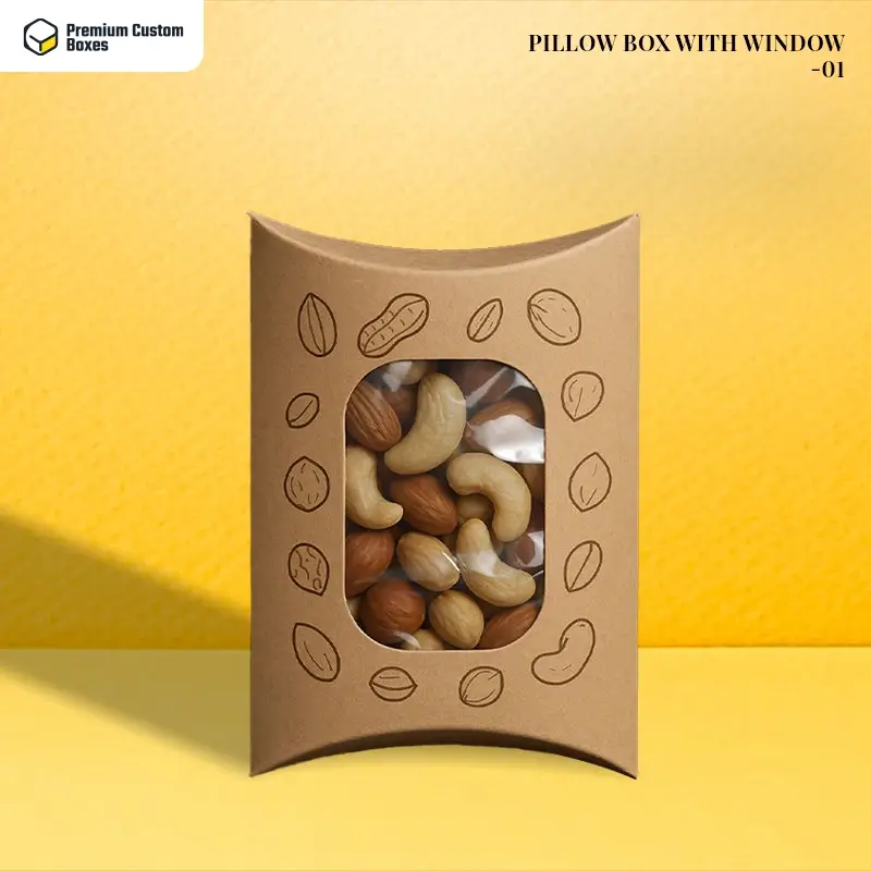 Custom Pillow Box With Window