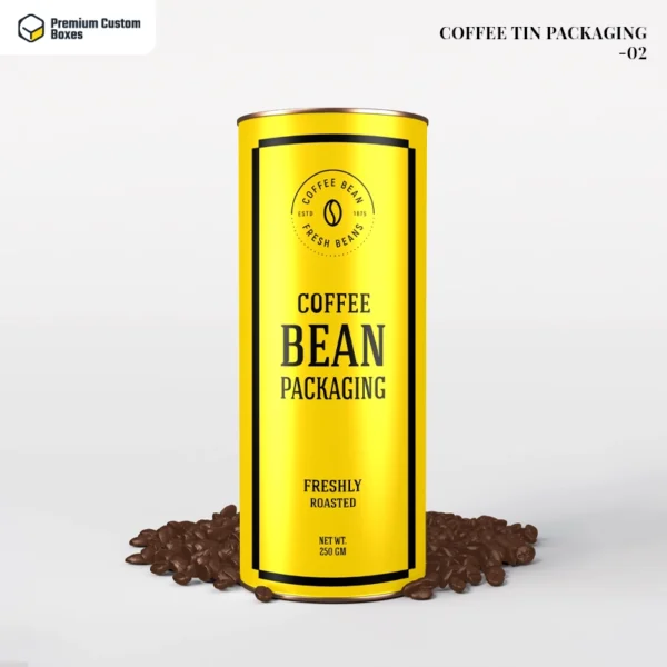 Custom coffee tin packaging