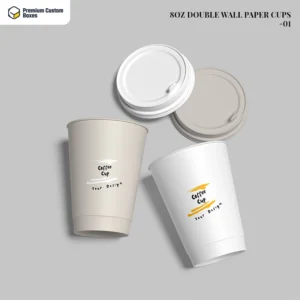 Custom 8oz Double Wall Paper Cups