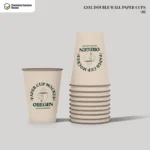Custom 12oz Double Wall Paper Cups