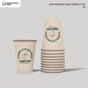 Custom 12oz Double Wall Paper Cups