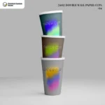 Custom 24oz Double Wall Paper Cups