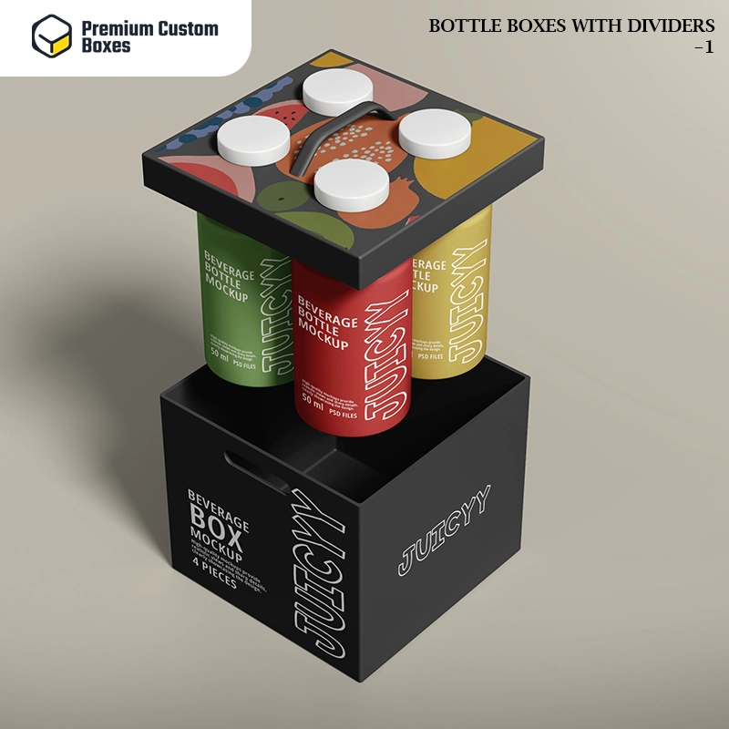 Custom Bottle Boxes With Dividers