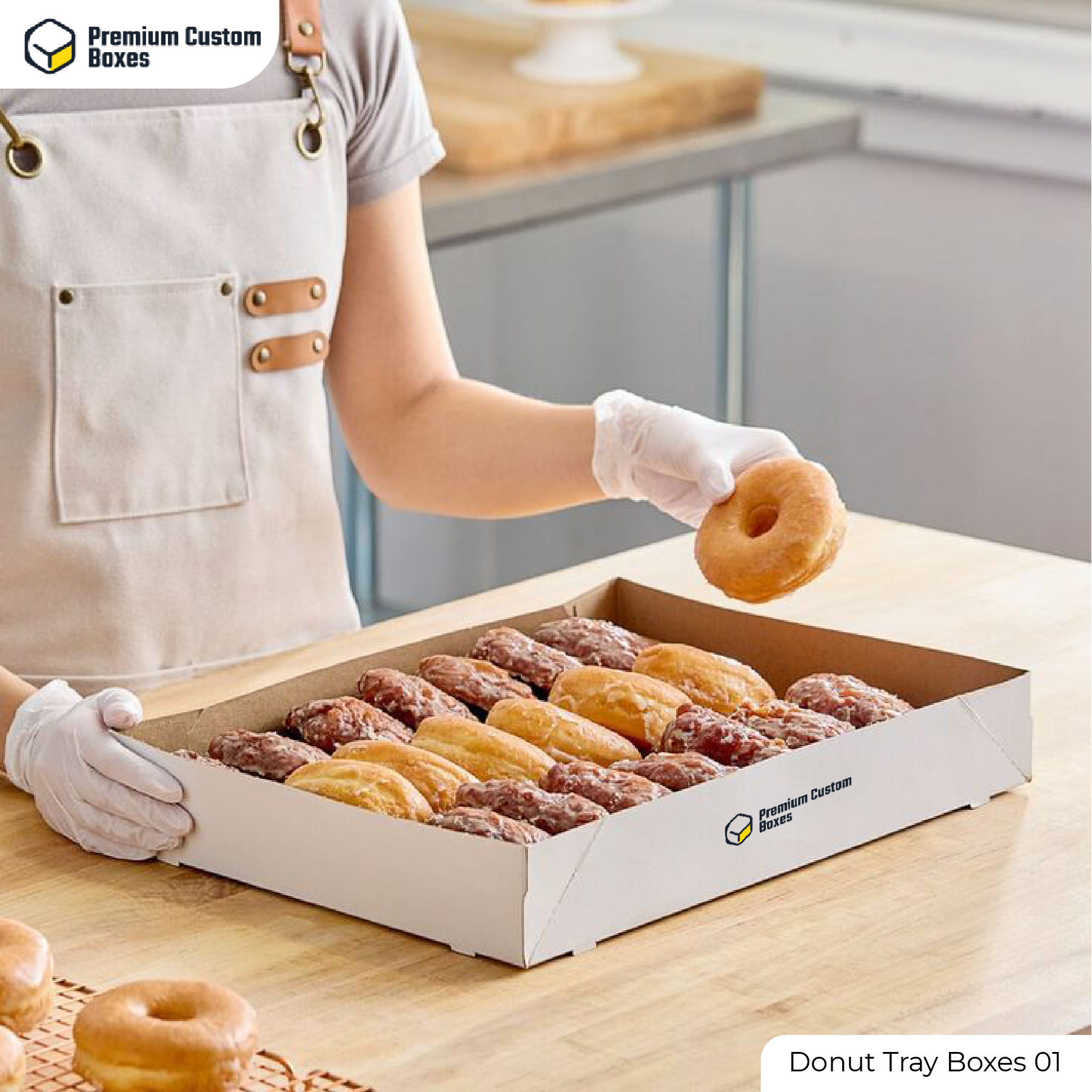 Custom Donut Tray Boxes