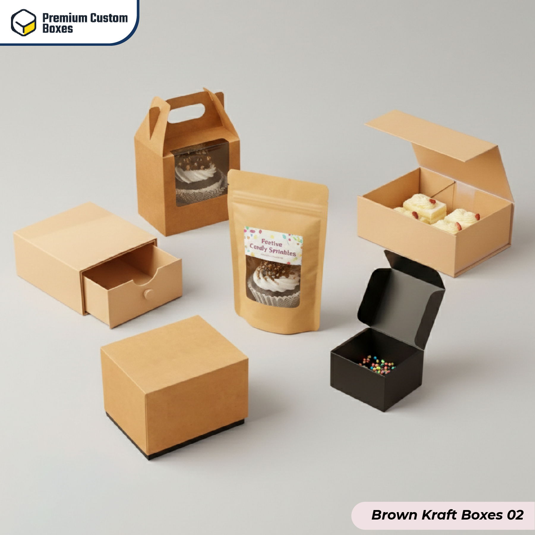 Custom Brown Kraft Boxes