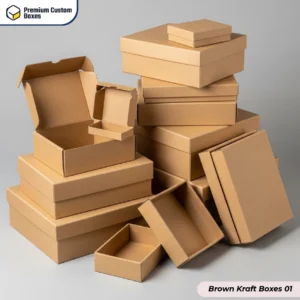Brown Kraft Boxes With Logo