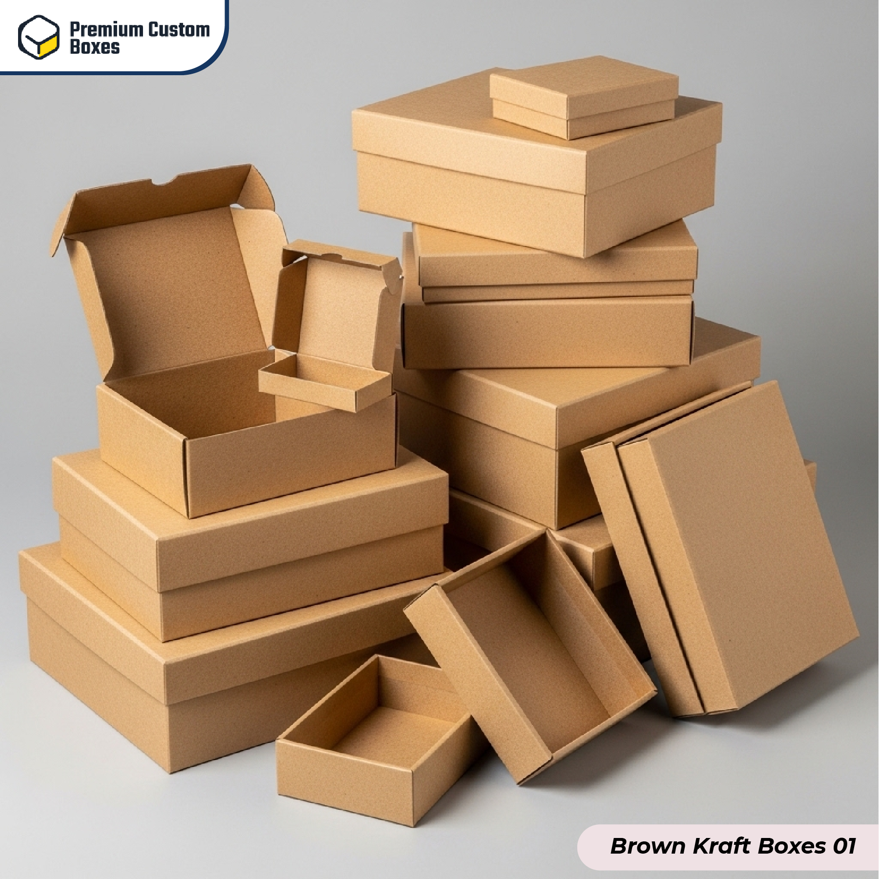 Custom Brown Kraft Boxes