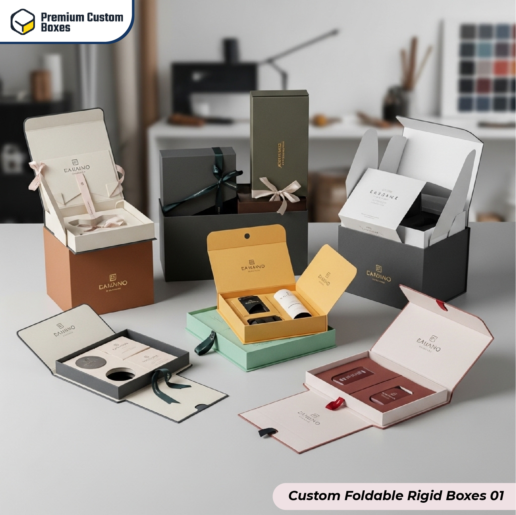 Custom Foldable Rigid Boxes