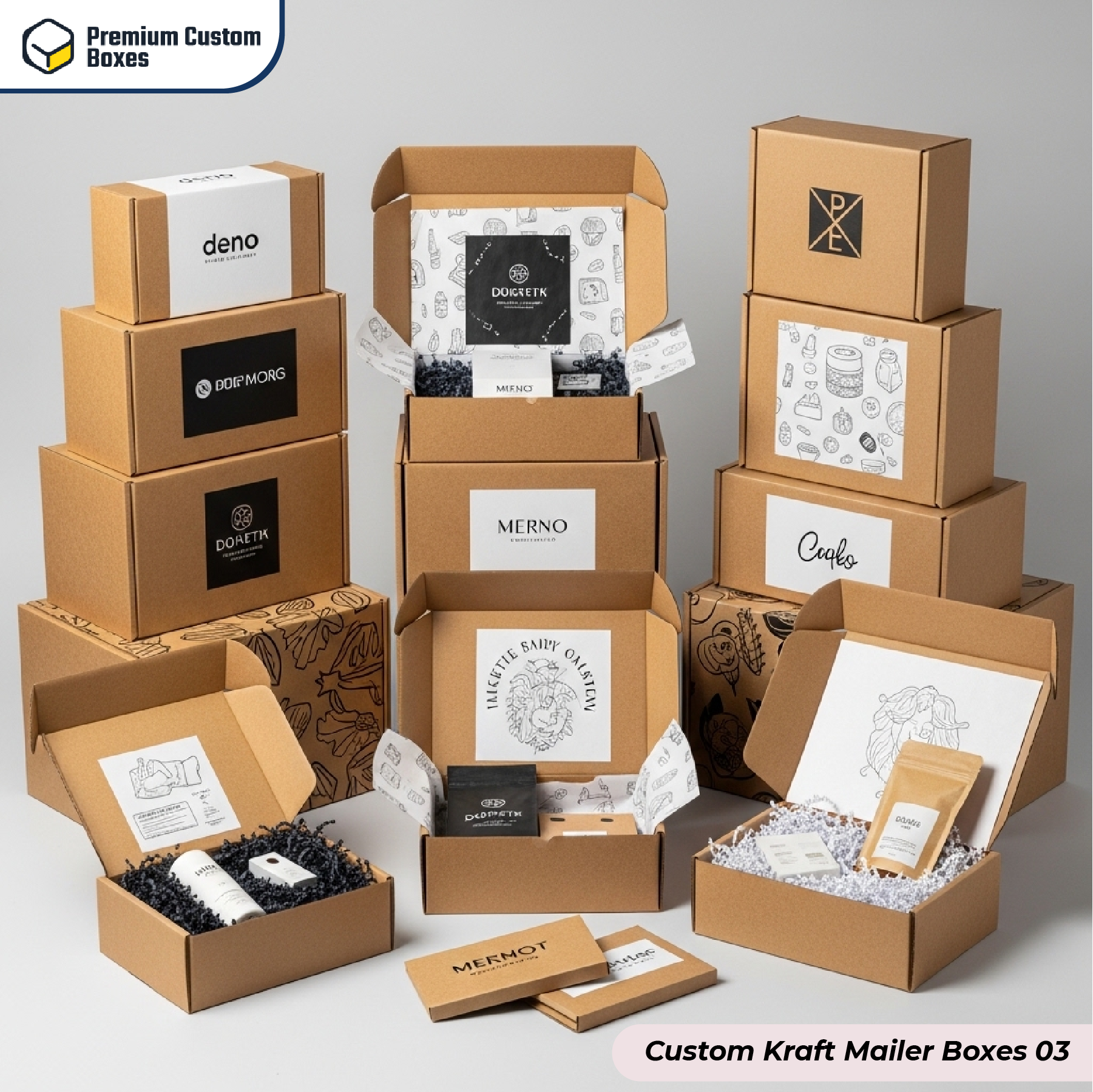 Custom Kraft Mailer Boxes