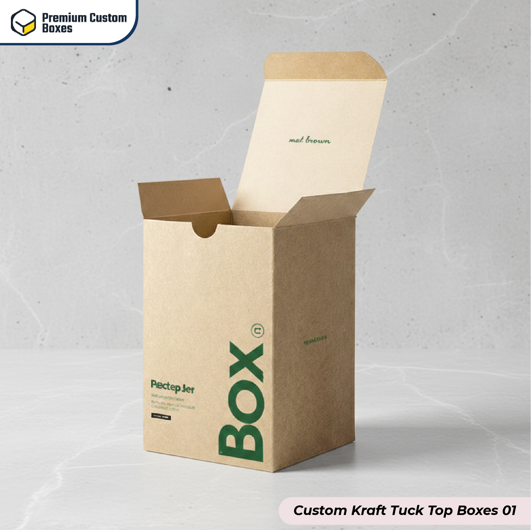 Custom Kraft Tuck Top Boxes