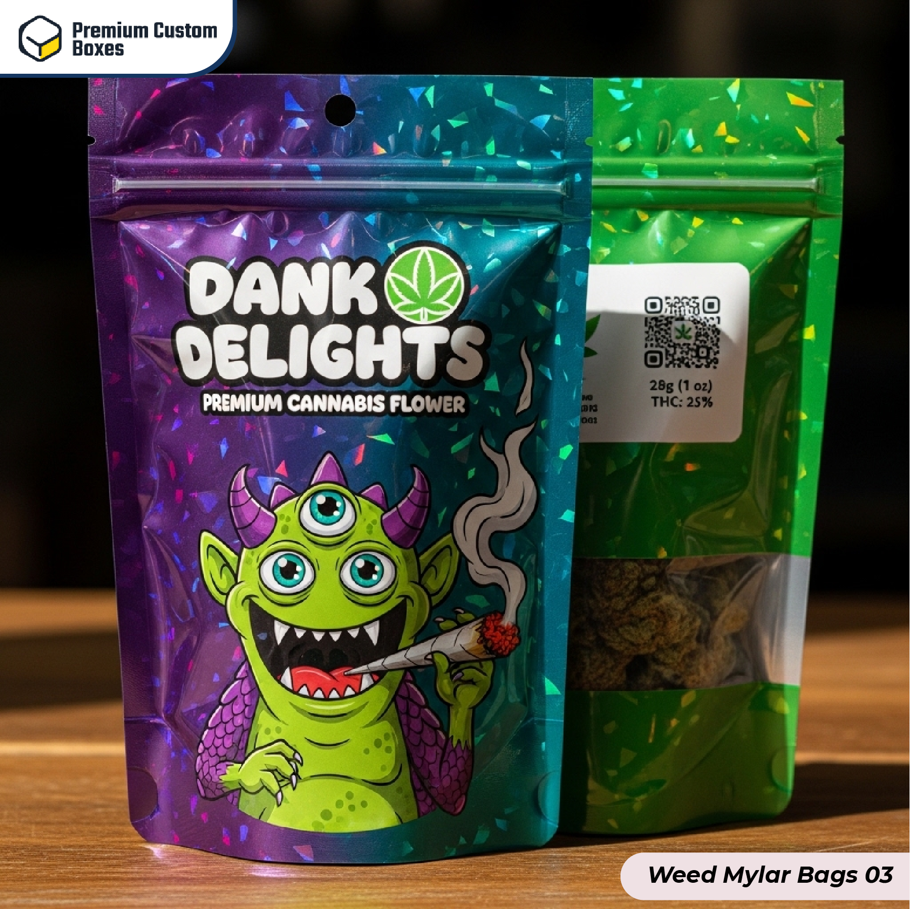 Custom Weed Mylar Bags