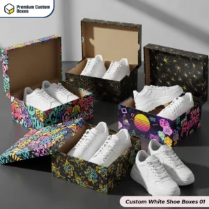 Custom White Shoe Boxes Wholesale
