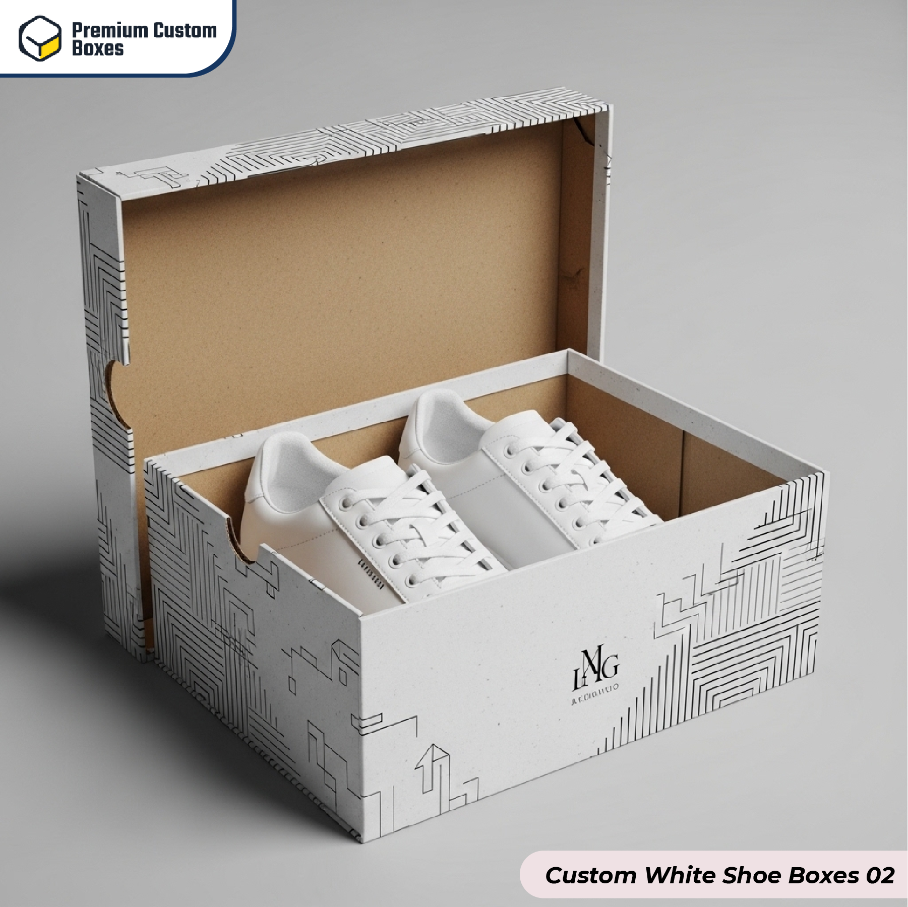 Custom White Shoe Boxes