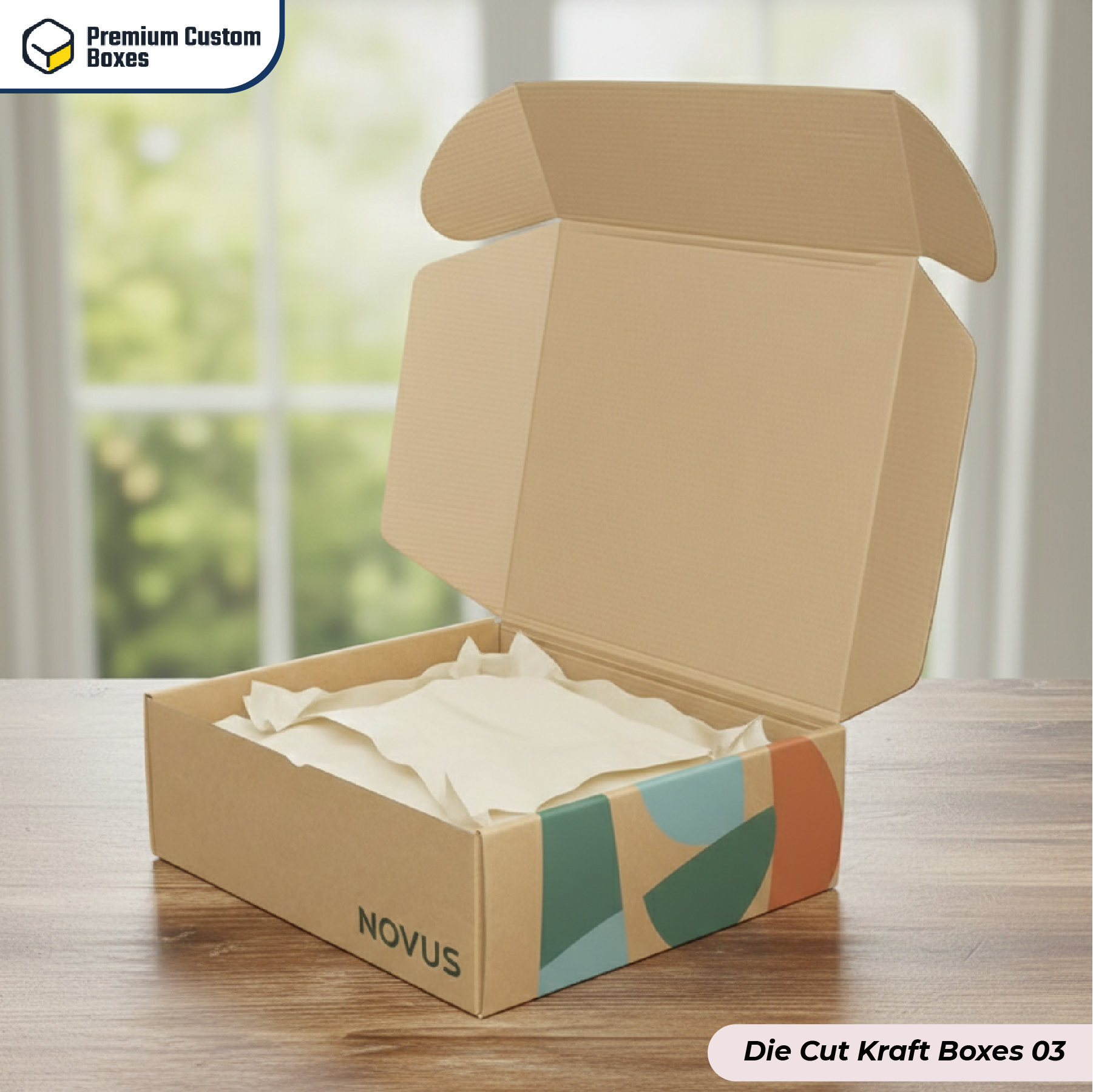 Custom Die Cut Kraft Boxes