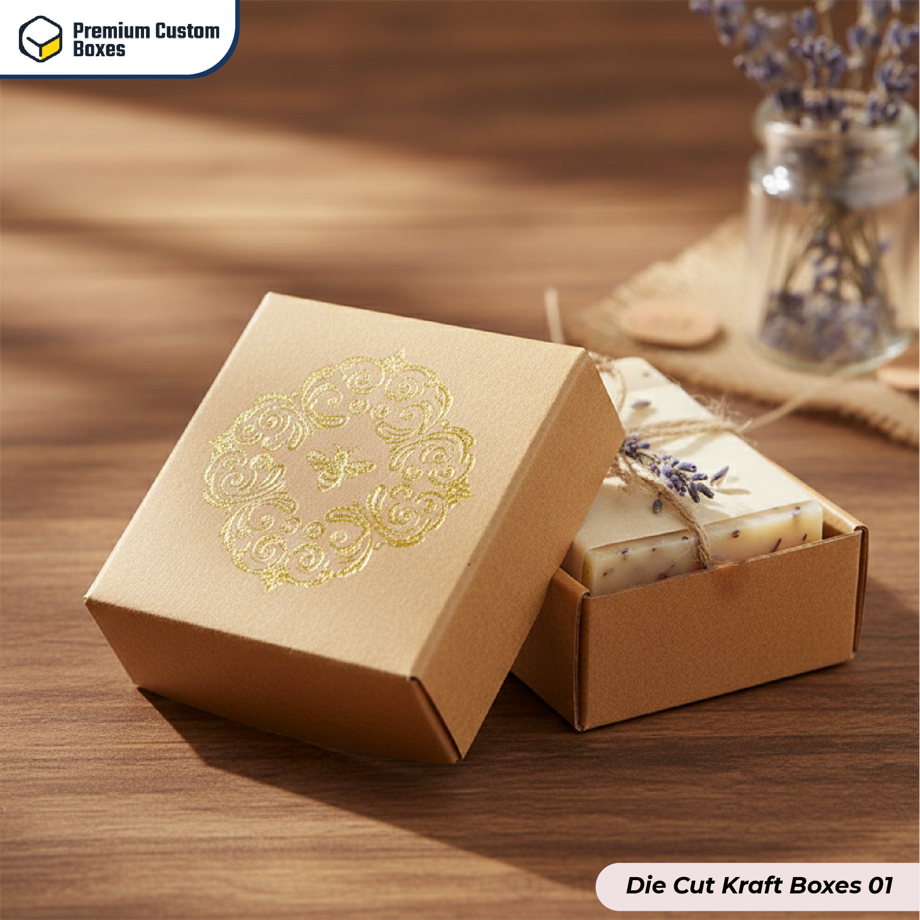 Custom Die Cut Kraft Boxes