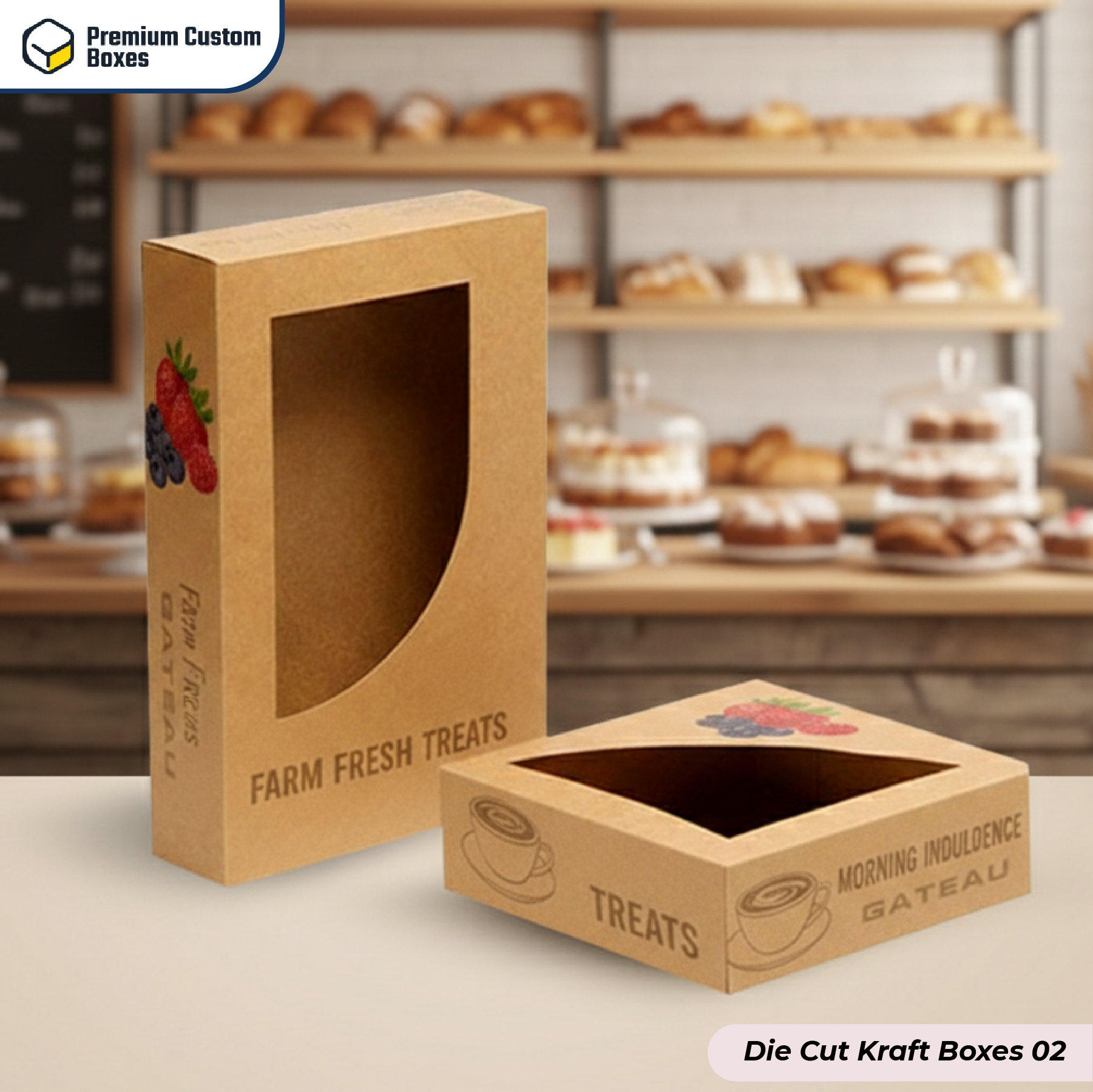 Custom Die Cut Kraft Boxes