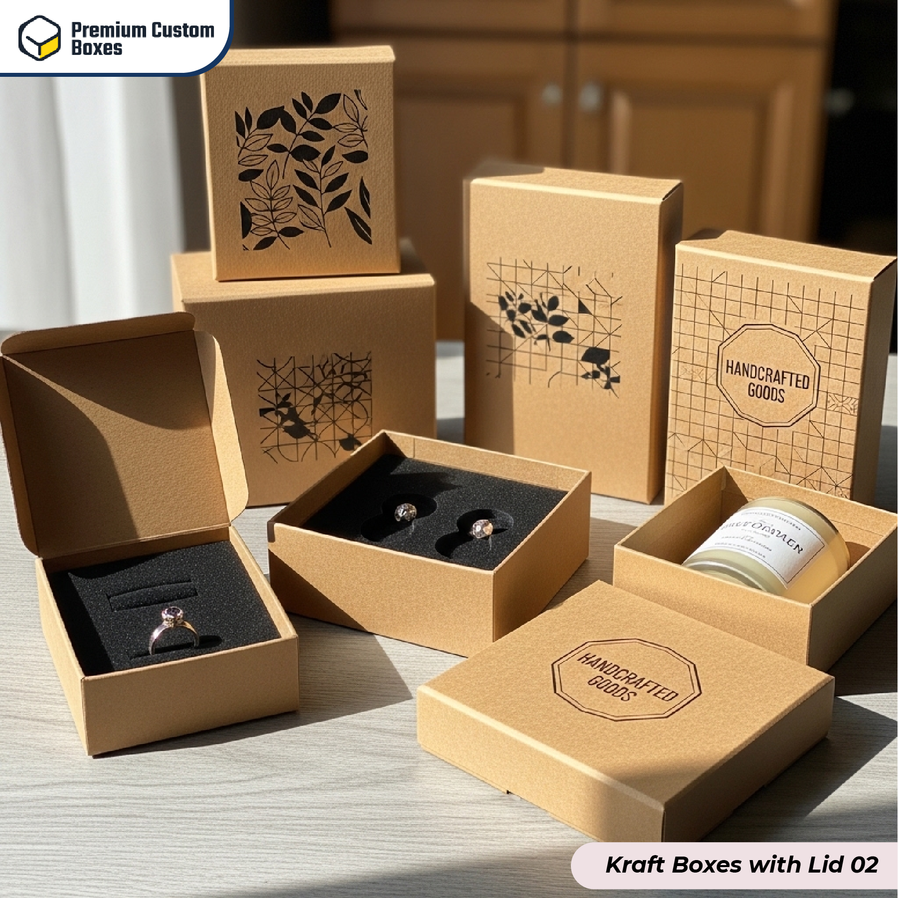 Custom Kraft Boxes With Lid