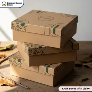 Kraft Boxes with Lid With Logo