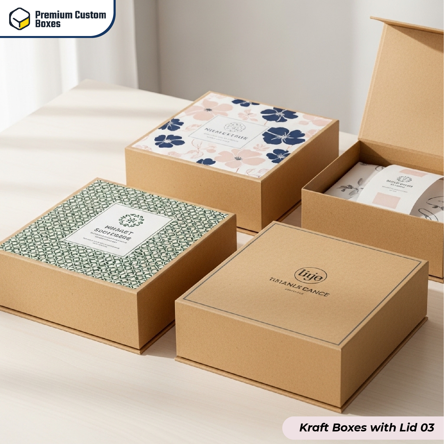 Custom Kraft Boxes With Lid