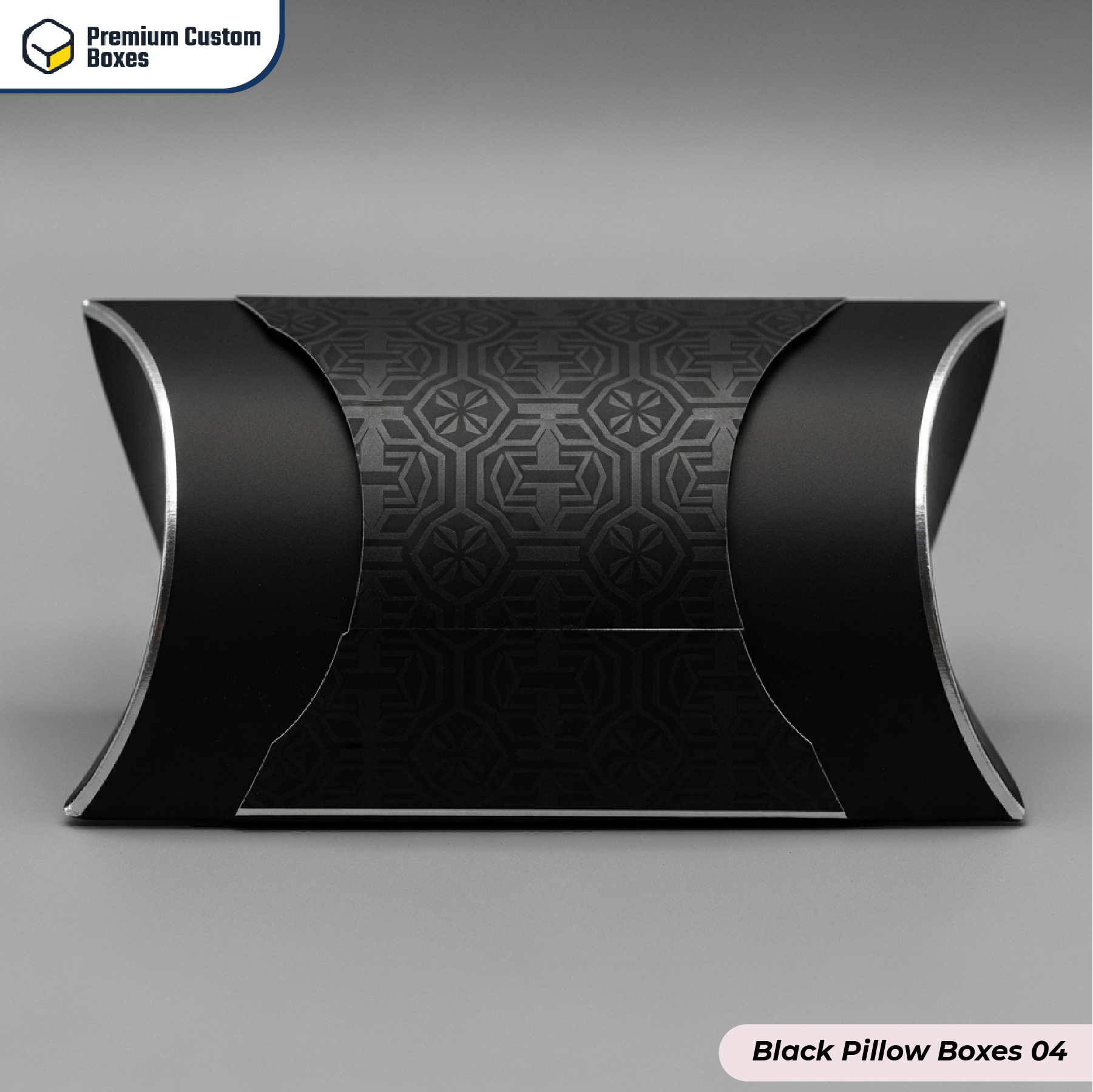 Custom Black Pillow Boxes