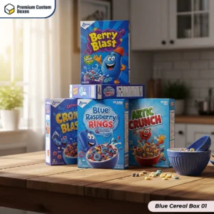 Blue Cereal Boxes