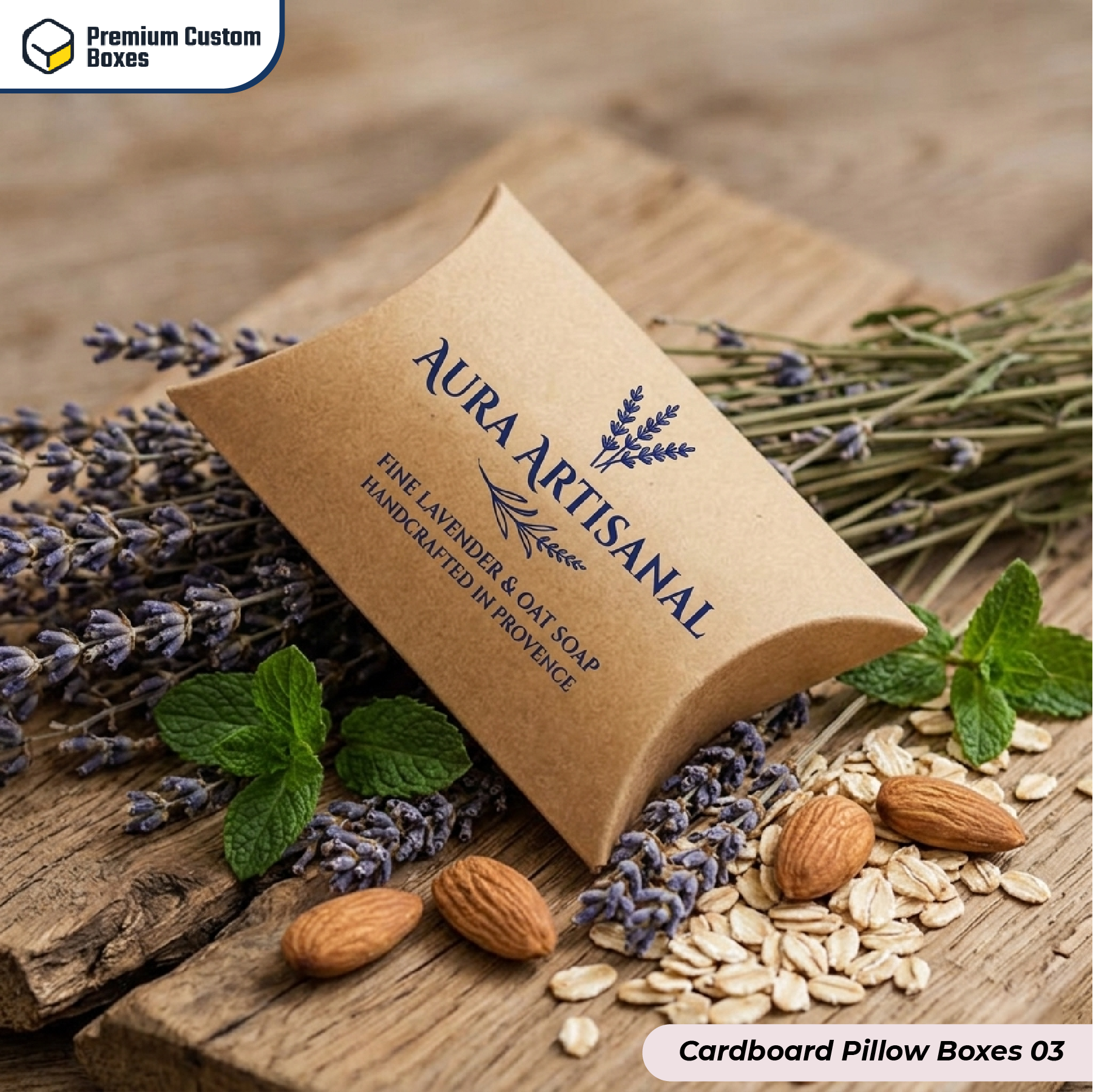 Custom Cardboard Pillow Boxes