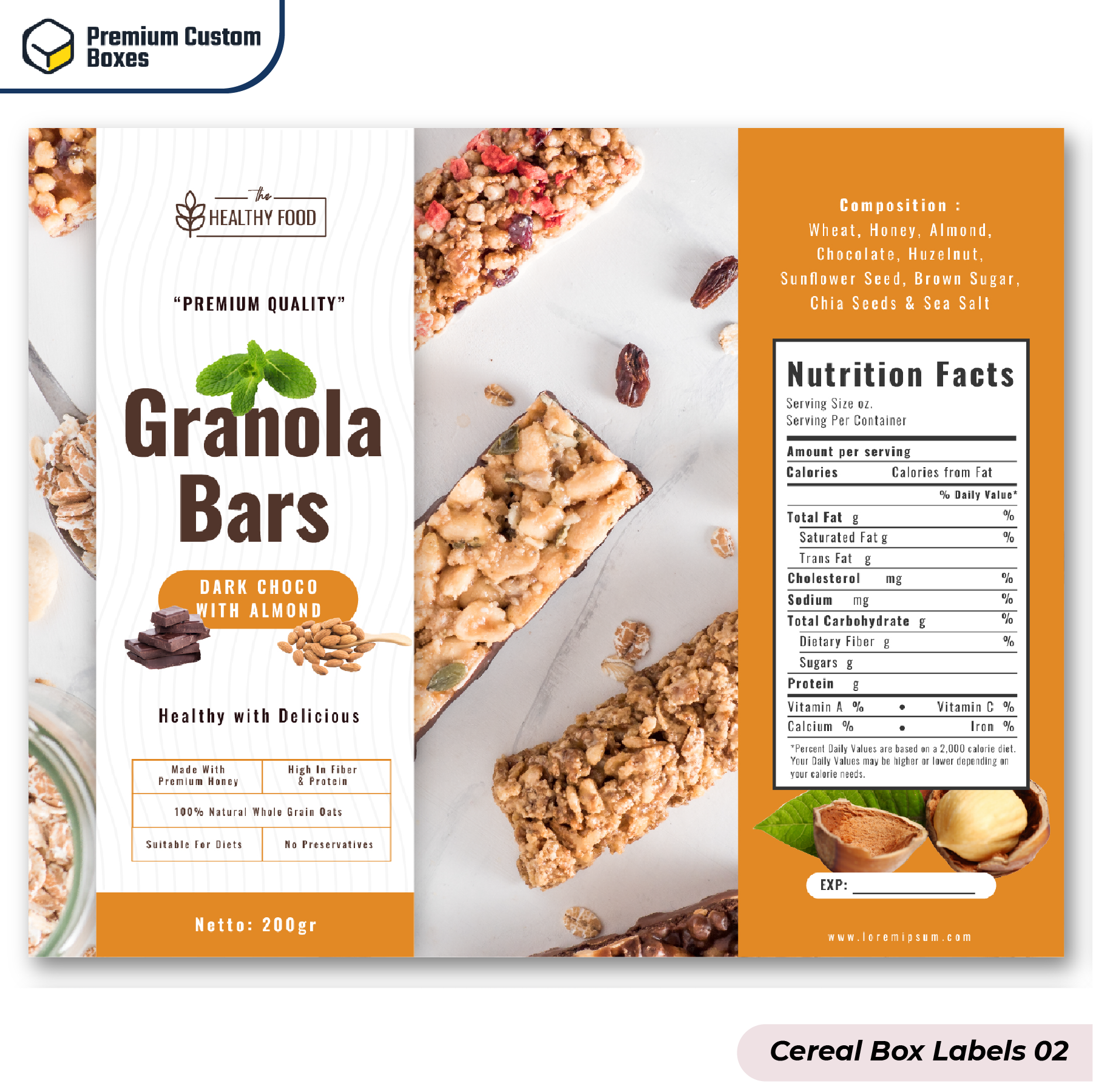 Custom Cereal Box Labels