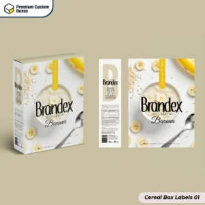 Cereal Box Labels With Logo