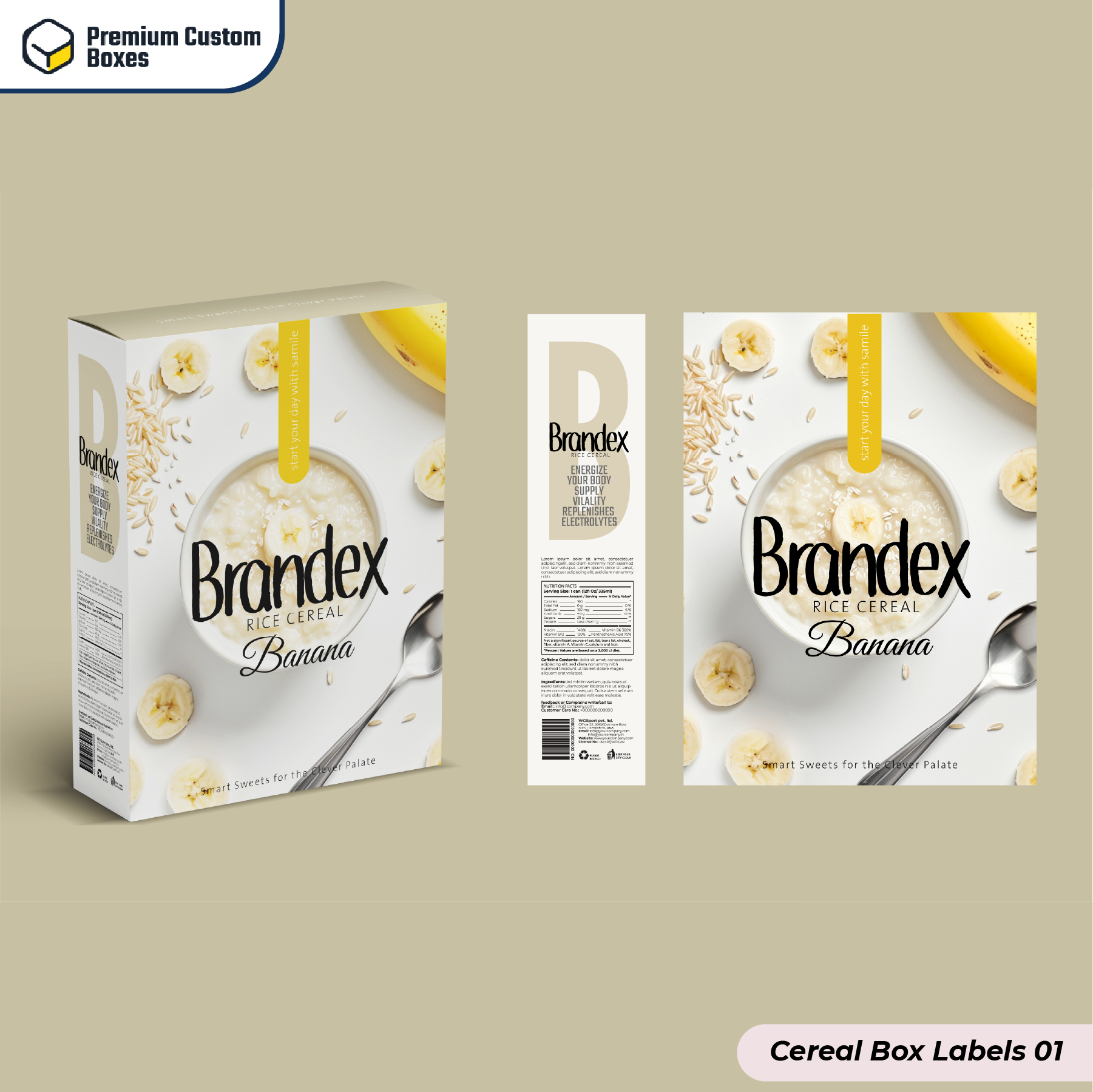 Custom Cereal Box Labels