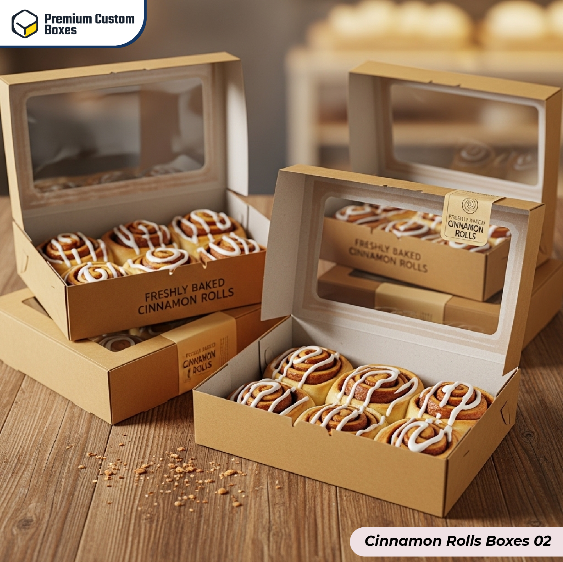 Custom Cinnamon Rolls Boxes
